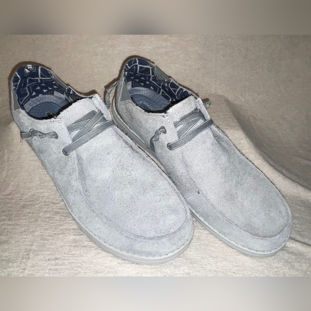 Skechers Mens Melson-Sevon slip on shoes w/ bungee laces. (210111)